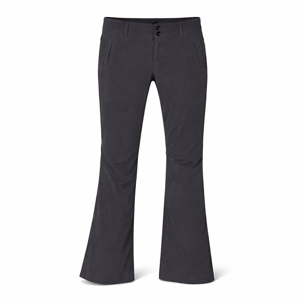 prAna Stretch Cargo Travel Pant • Size 8 Regular • Charcoal Gray Utility Trouser